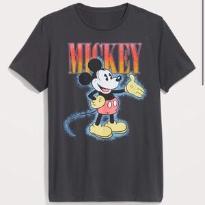 Pre-Owned Disney x Old Navy Gray Mickey Mouse Graphic T-Shirt – Adult Size XL